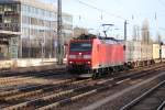 185 148 mit einen Conterainerzug richtung Hamburg Walterhof