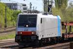 186 287 mit einen leerenautozug richtung ingolstadt(audi) am 29.04.2012
