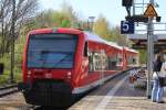 650 324 und 325 als rb aus ulm nach kurzen aufenthalt wieder zur�ck nach ulm hbf am 29.04.2012 in memmingen 