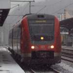 baureihe-612/87112/612-622-steht-am-20122009-bei 612 622 steht am 20.12.2009 bei dichten Schneefall im Bahnhof von Limburg(Lahn) als RE von Gieen nach Koblenz und wartet drauf weiter fahren zu knnen